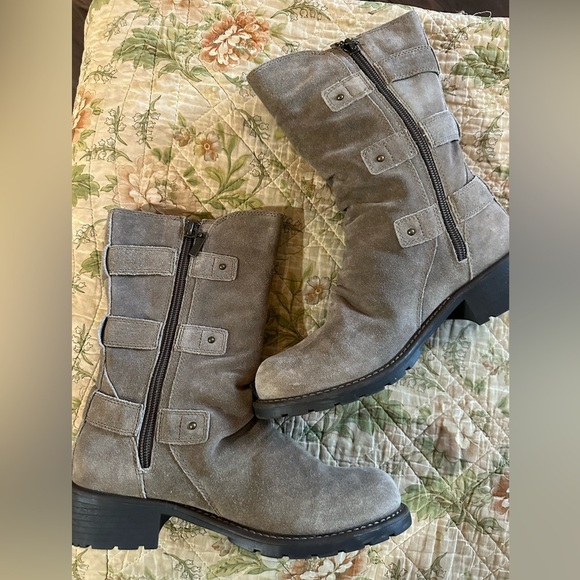 Clarks Orinocco Kick Suede Moto Boot Size 7 - Picture 5 of 7